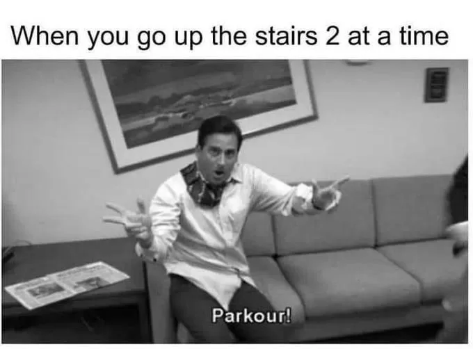 Parkour Memes From The Office image 2